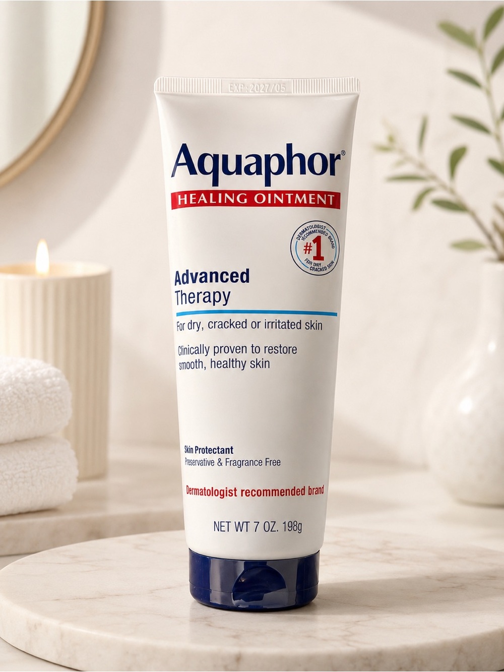 Aquaphor Healing Ointment Advanced Therapy Skin Protectant 7 oz NEW Exp 05/2027